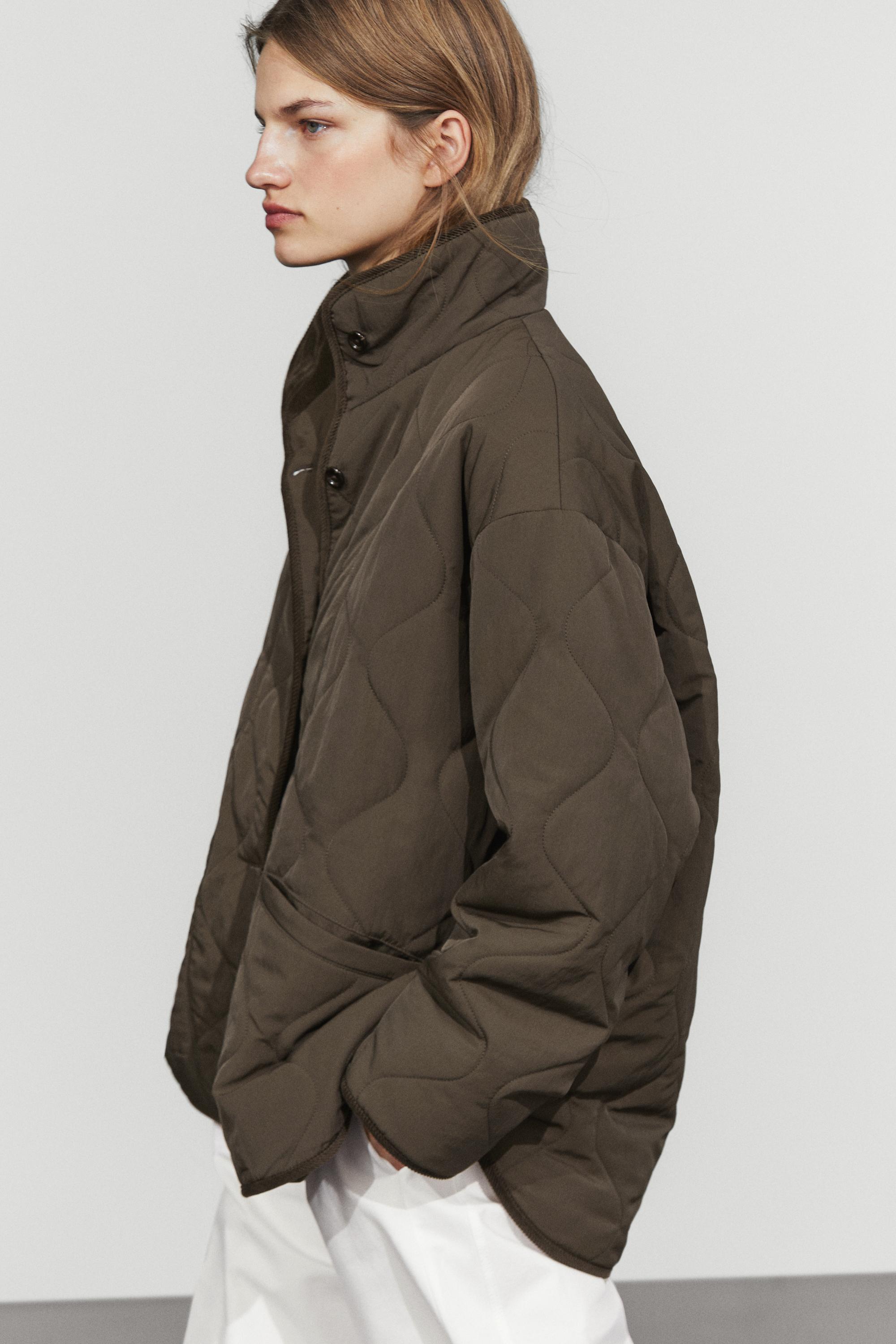 Veste à surpiqûres ondulées