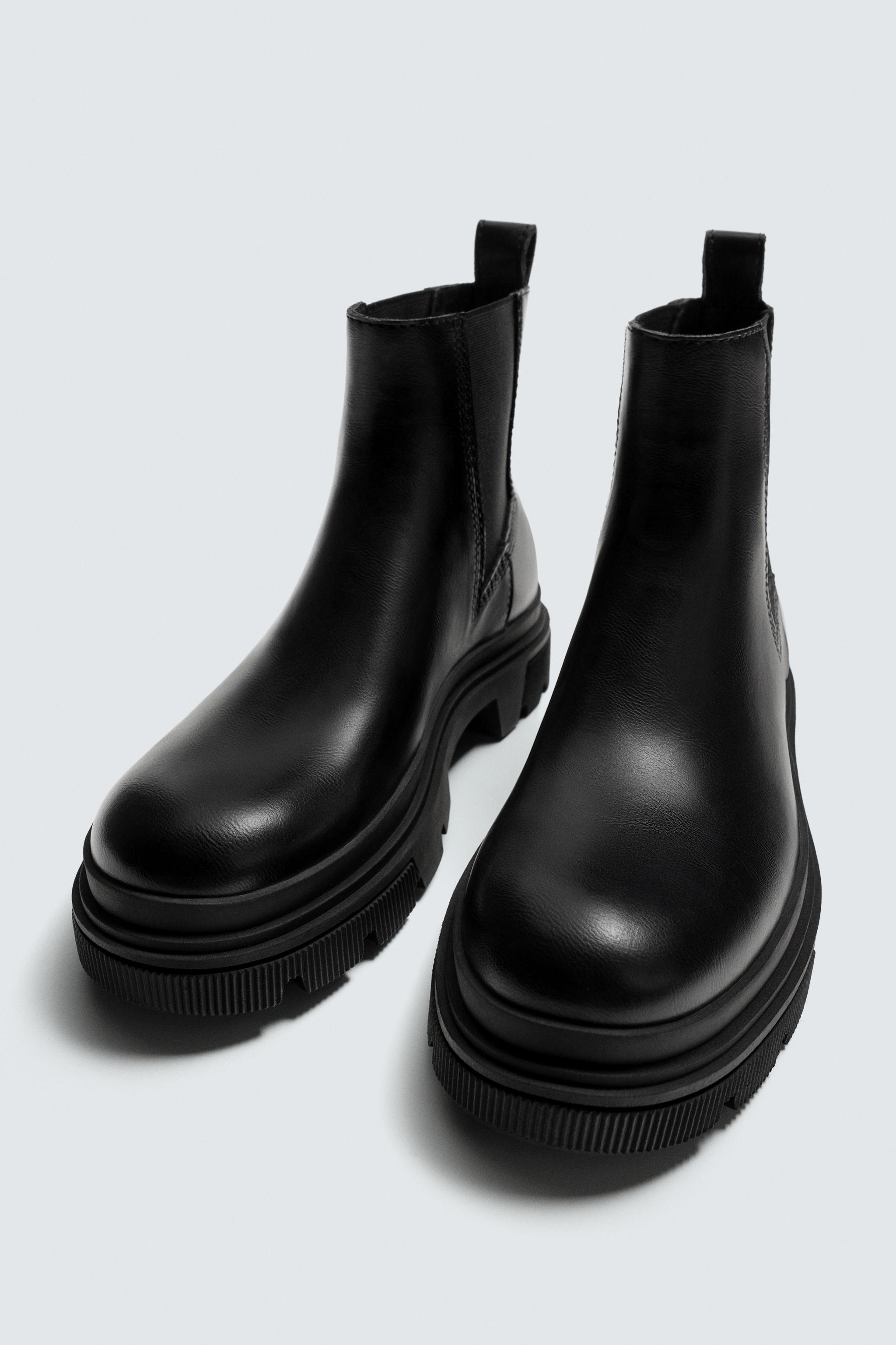 CHUNKY CHELSEA BOOTS - Black | ZARA United States