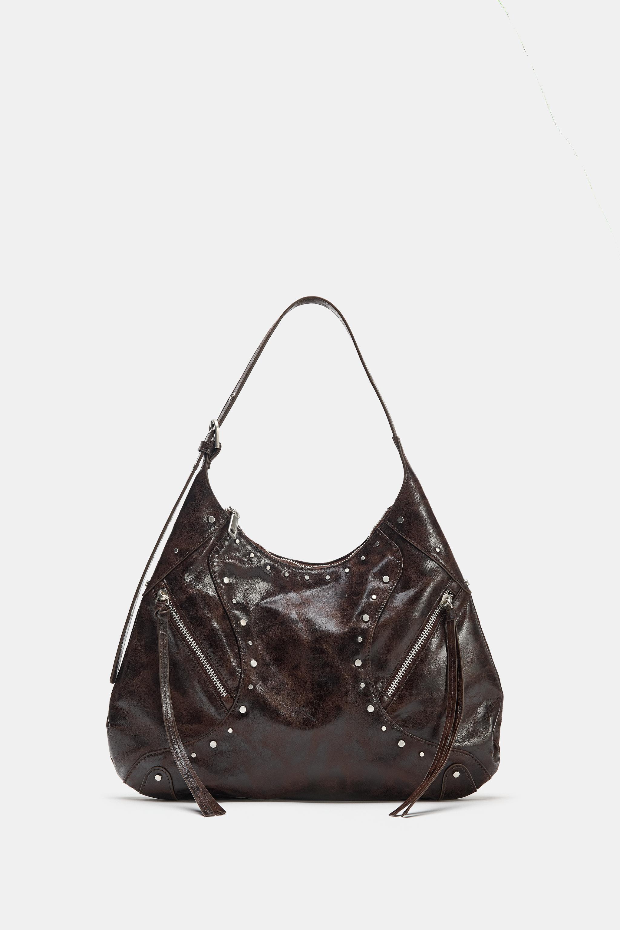 STUDDED SHOULDER BAG