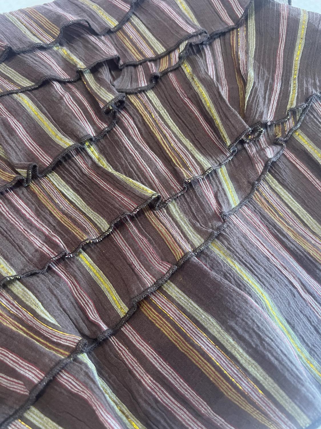 METALLIC THREAD STRIPED SKORT - Image 3