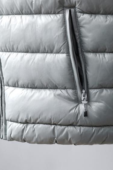 GILET ULTRALÉGER INSCRIPTION - Gris de Zara - Image 3