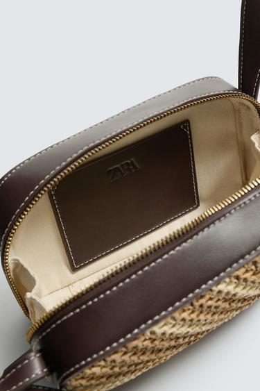 WOVEN CROSSBODY BAG - Brown by Zara - Image 5