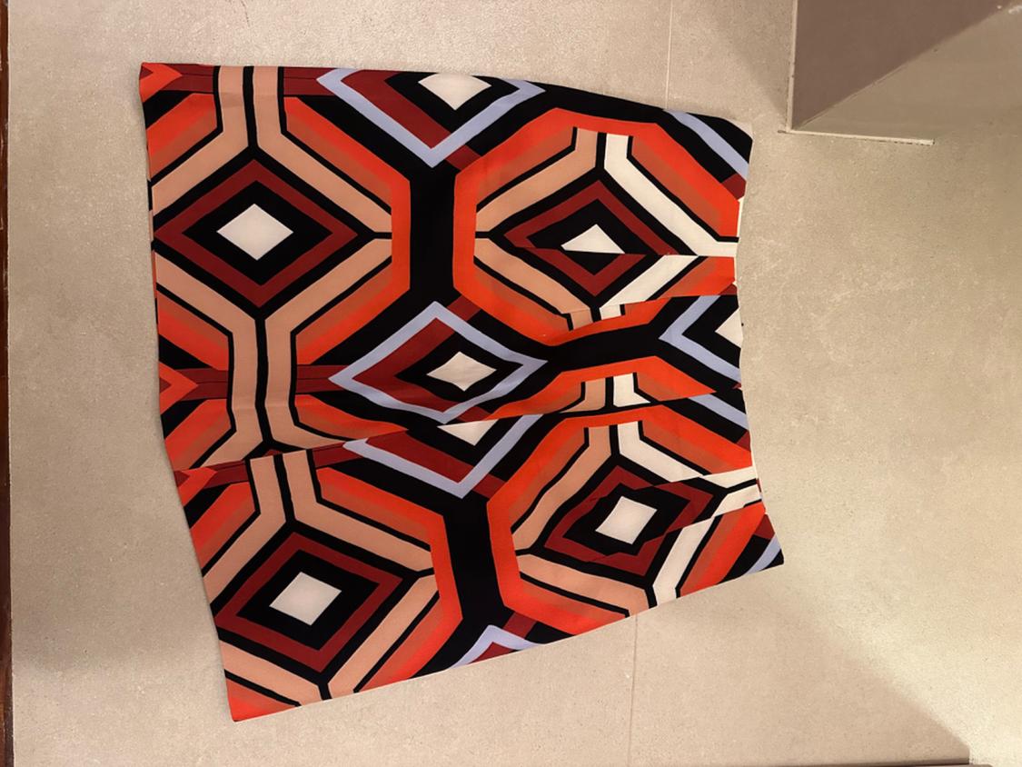HIGH-WAIST PRINTED SKIRT