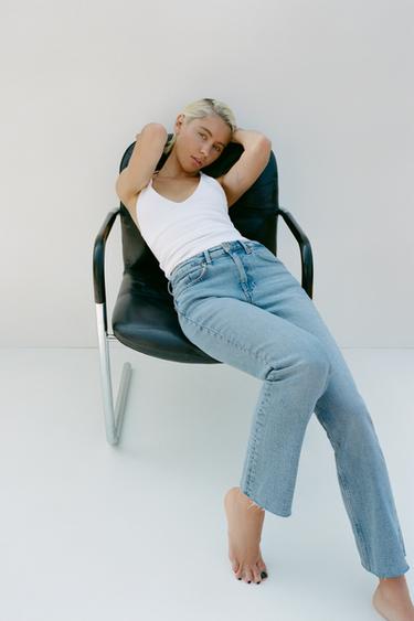 TOP HALTER TIRA ESPALDA - Blanco de Zara