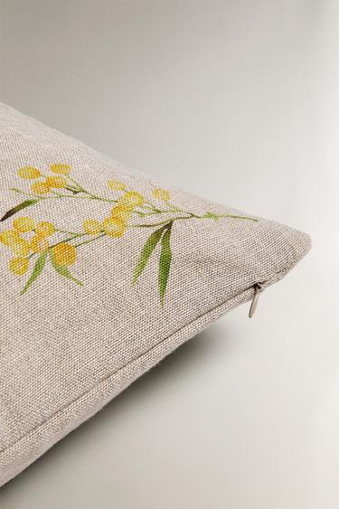 HOUSSE DE COUSSIN IMPRIMÉ MIMOSA - Beige clair de Zara - Image 4