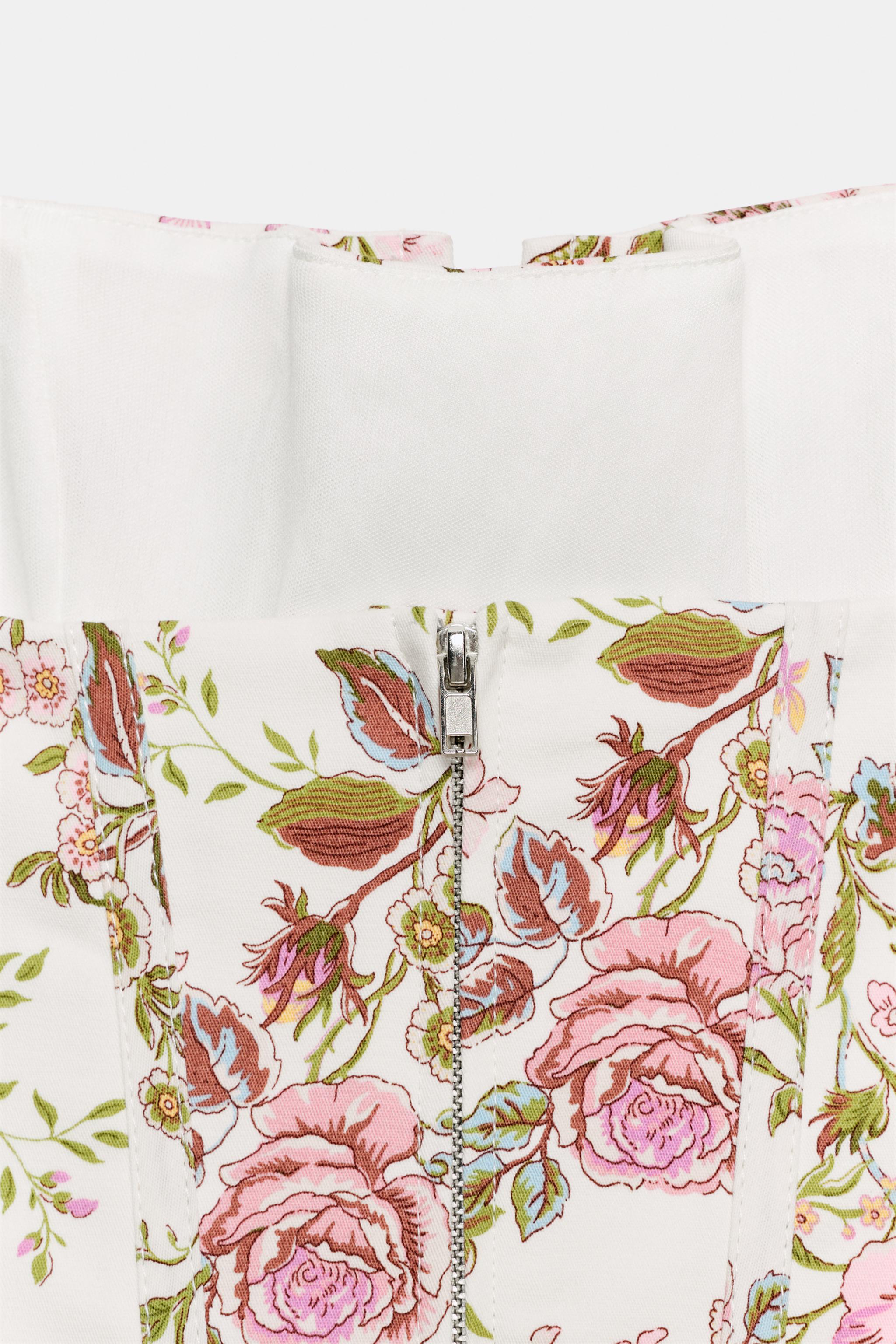 FLORAL PRINT OFF-THE-SHOULDER DRESS