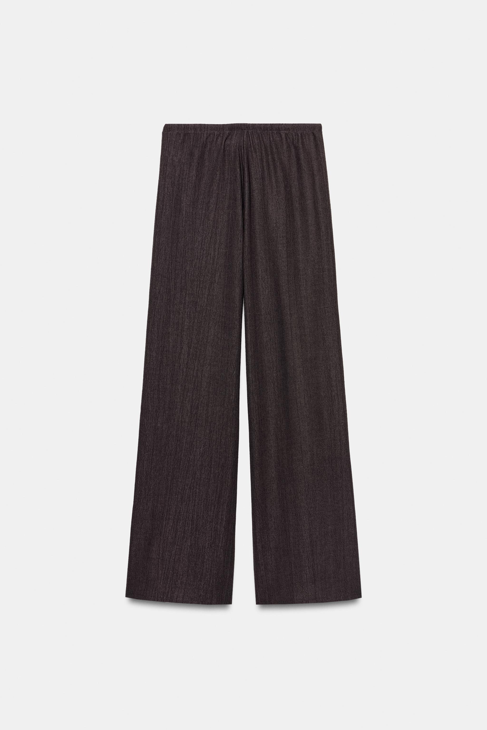 Zara RUSTIC STRAIGHT LEG PANTS — фото 7
