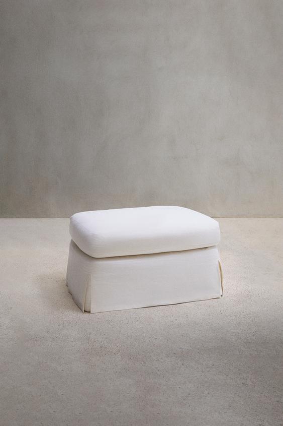 FOOTSTOOL 01 - Ecru by Zara - Image 0