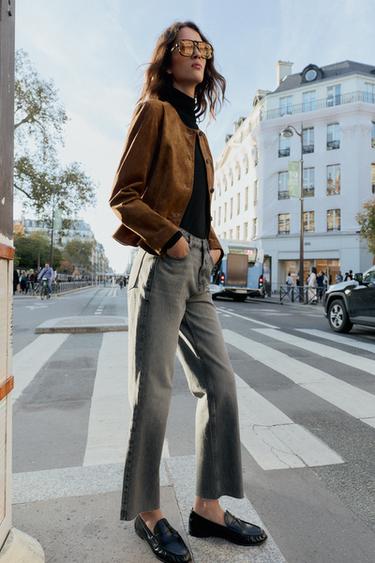 JEAN Z.02 STRAIGHT ANKLE TAILLE HAUTE - Gris de Zara - Image 2