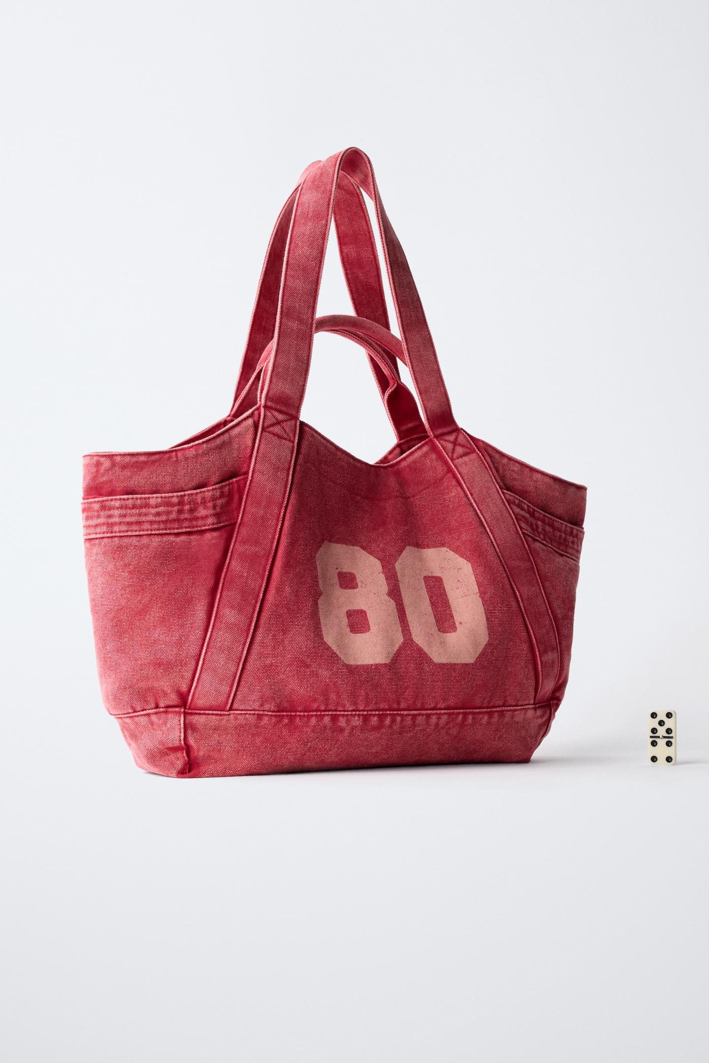 Детская сумка Zara Printed Shopper Tote, цвет: Красный — фото 6