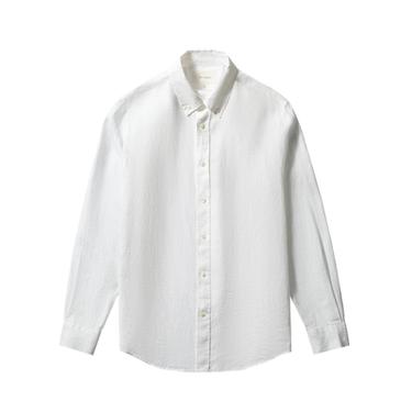 100% LINEN SHIRT - White by Zara