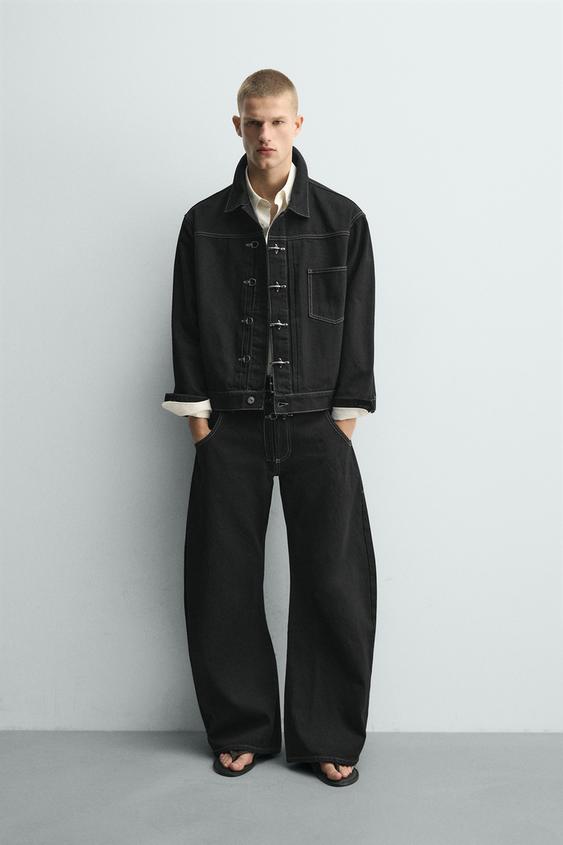 BARREL FIT PANTS WITH FIREMAN CLASP from Zara - $99.90