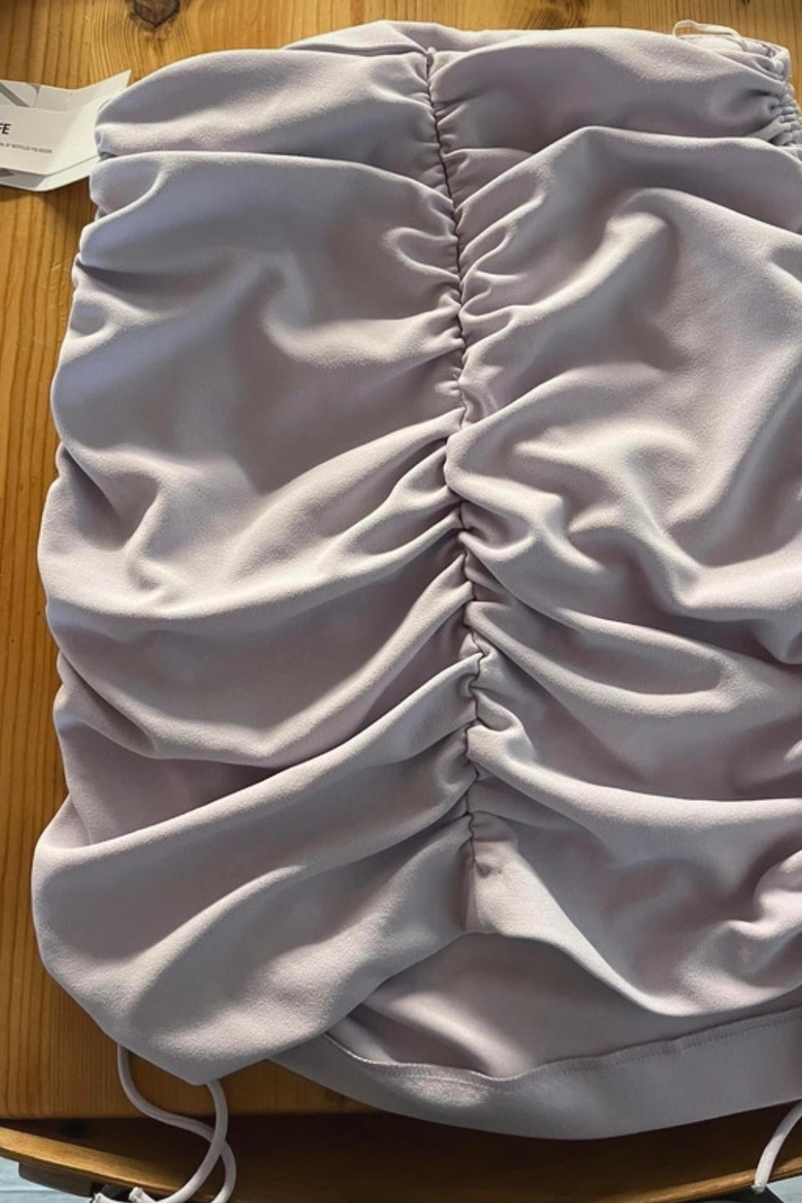 RUCHED MINI SKIRT - Image 2