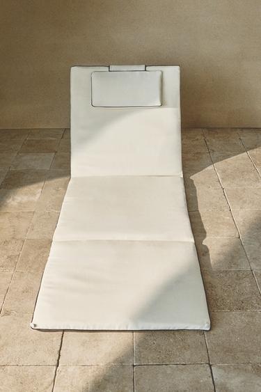 Zara FOLDABLE FLOOR BEACH LOUNGER - Ecru