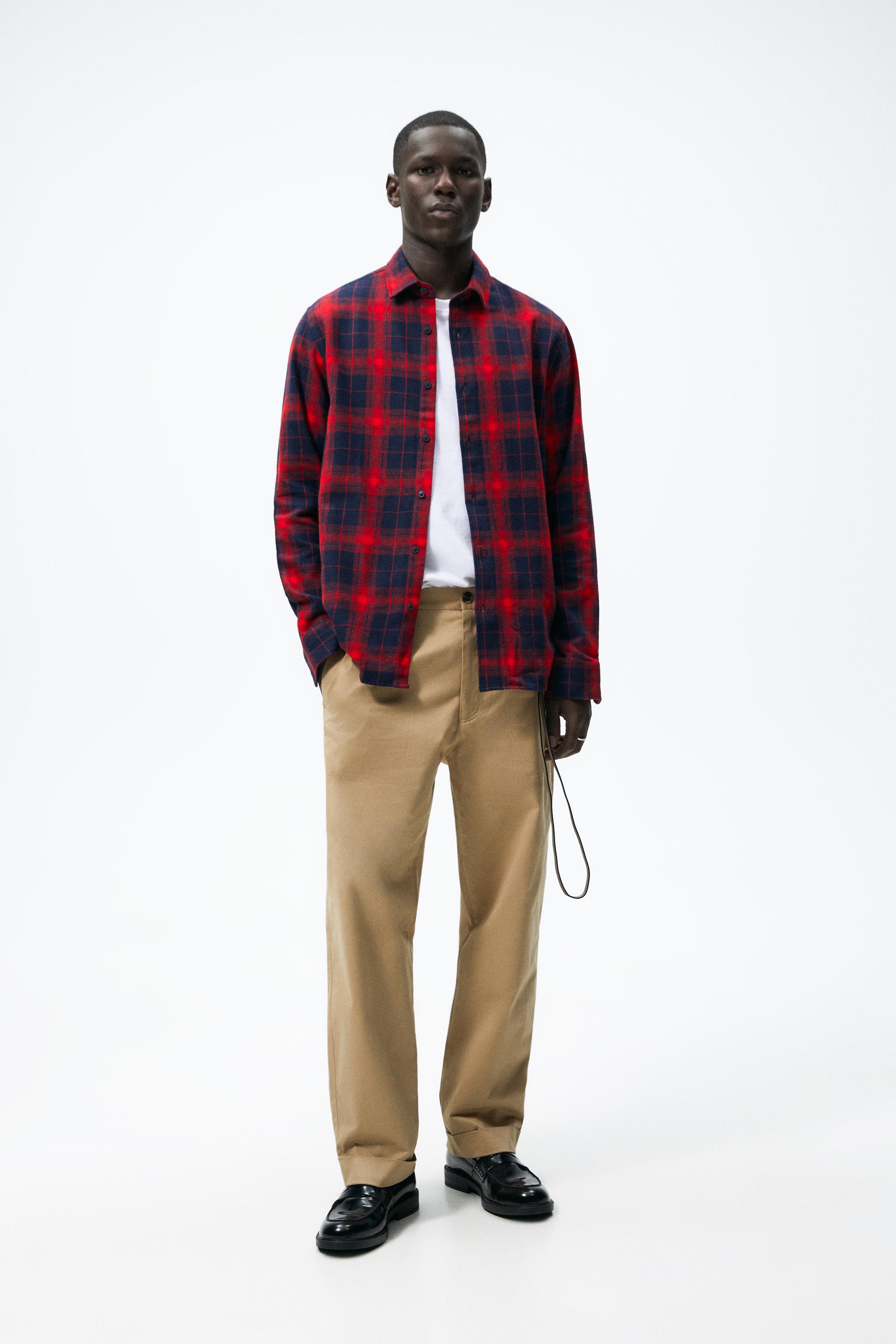 Chequered shirt with stand-up collar Lubernet | XXL | H43051