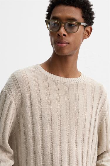 PULL 100 % LIN CÔTELÉ - Pierre de Zara - Image 4