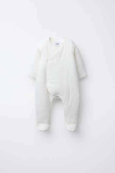 BUZO ACOLCHADO TEXTURA ESTRELLAS - Crudo de Zara