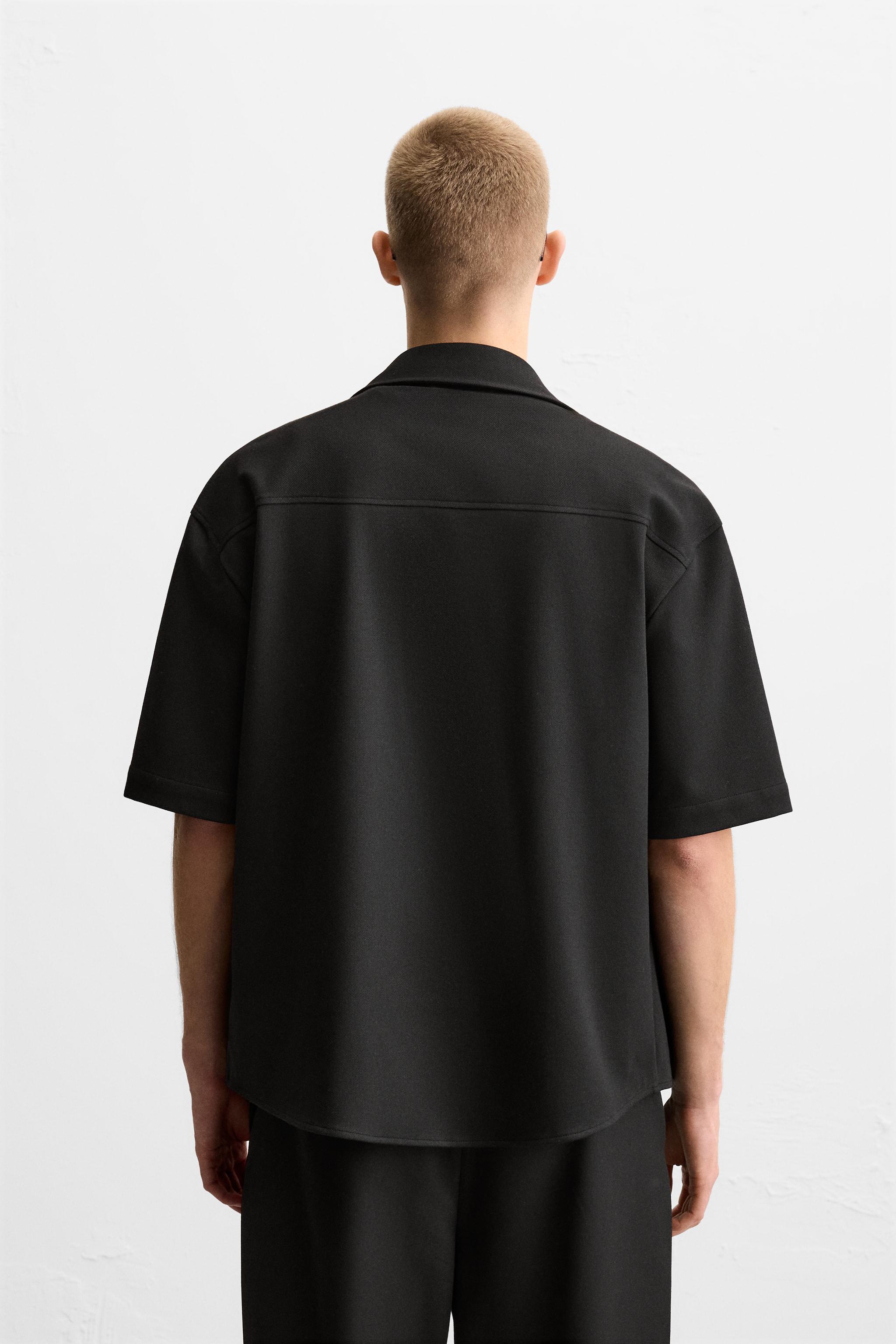 若者に人気のブランド STRETCH OVERSHIRT - Black | ZARA United States フォーマル・ドレス・スーツ