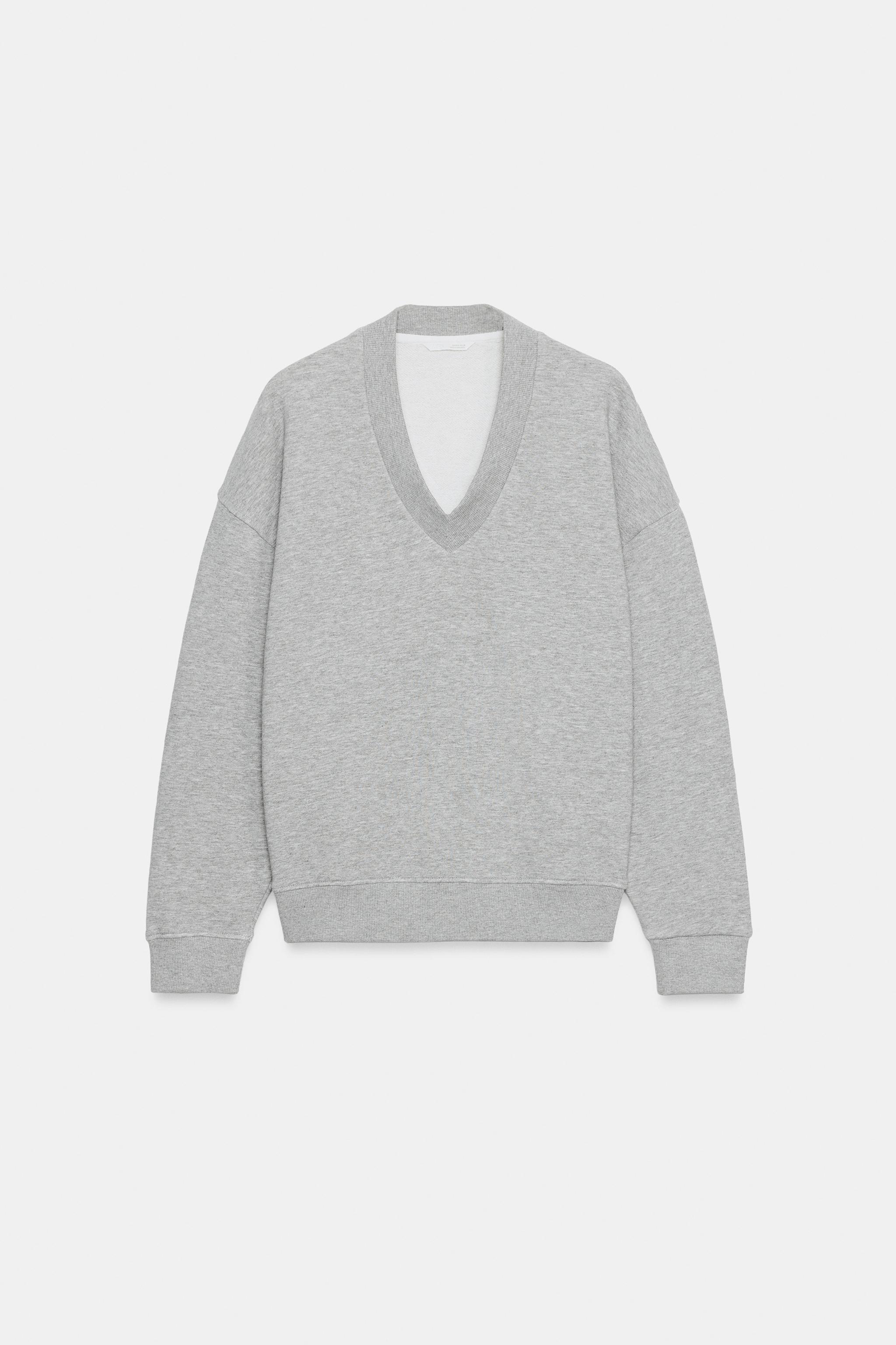 V-NECK SWEATSHIRT