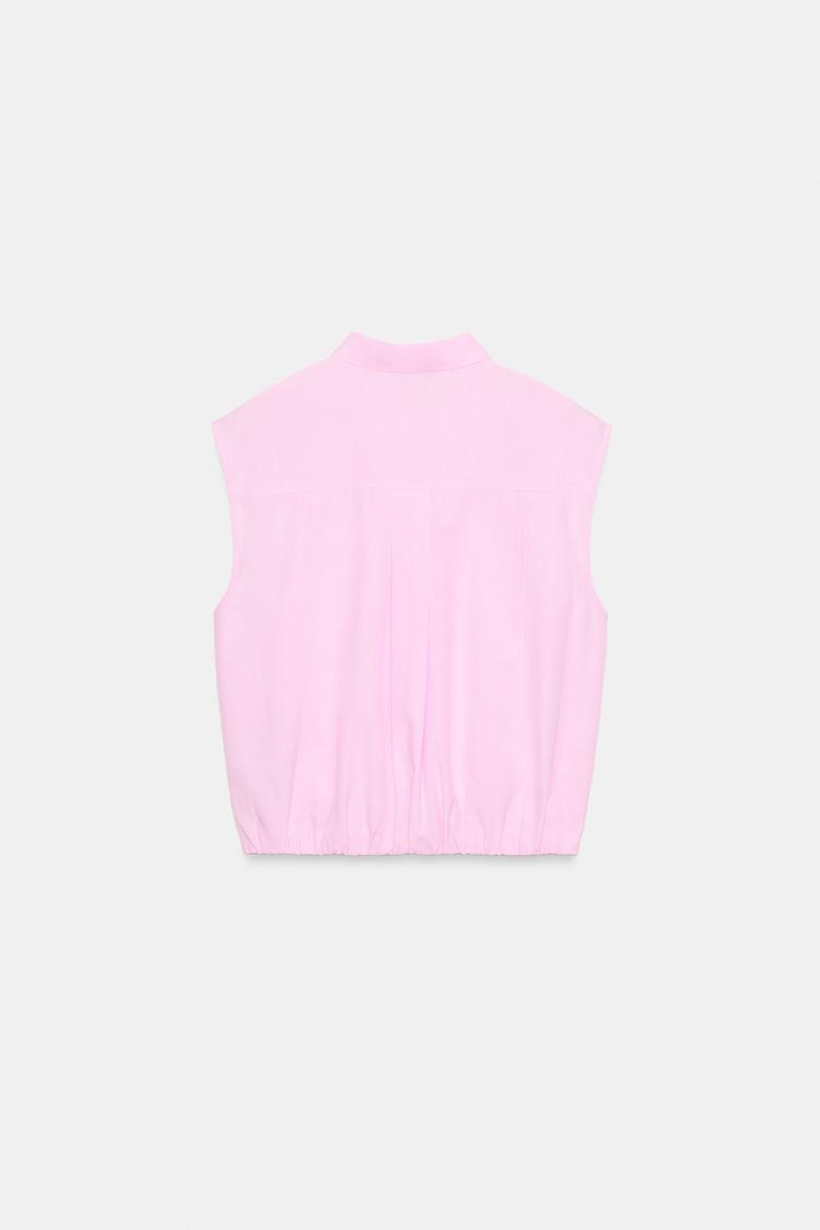 Blusa sin mangas con lazo 8