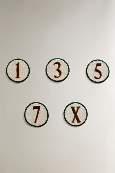 Zara COTTON NUMBER PATCH - Multicolored