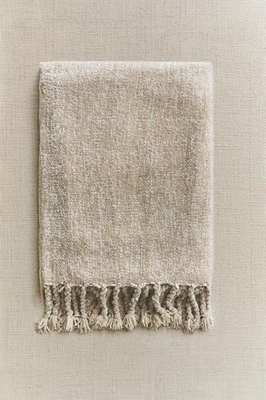 CHUNKY CHENILLE THROW - camel by Zara - Image 5