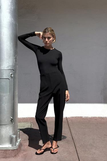 PANTALÓN TIRO ALTO - Negro de Zara