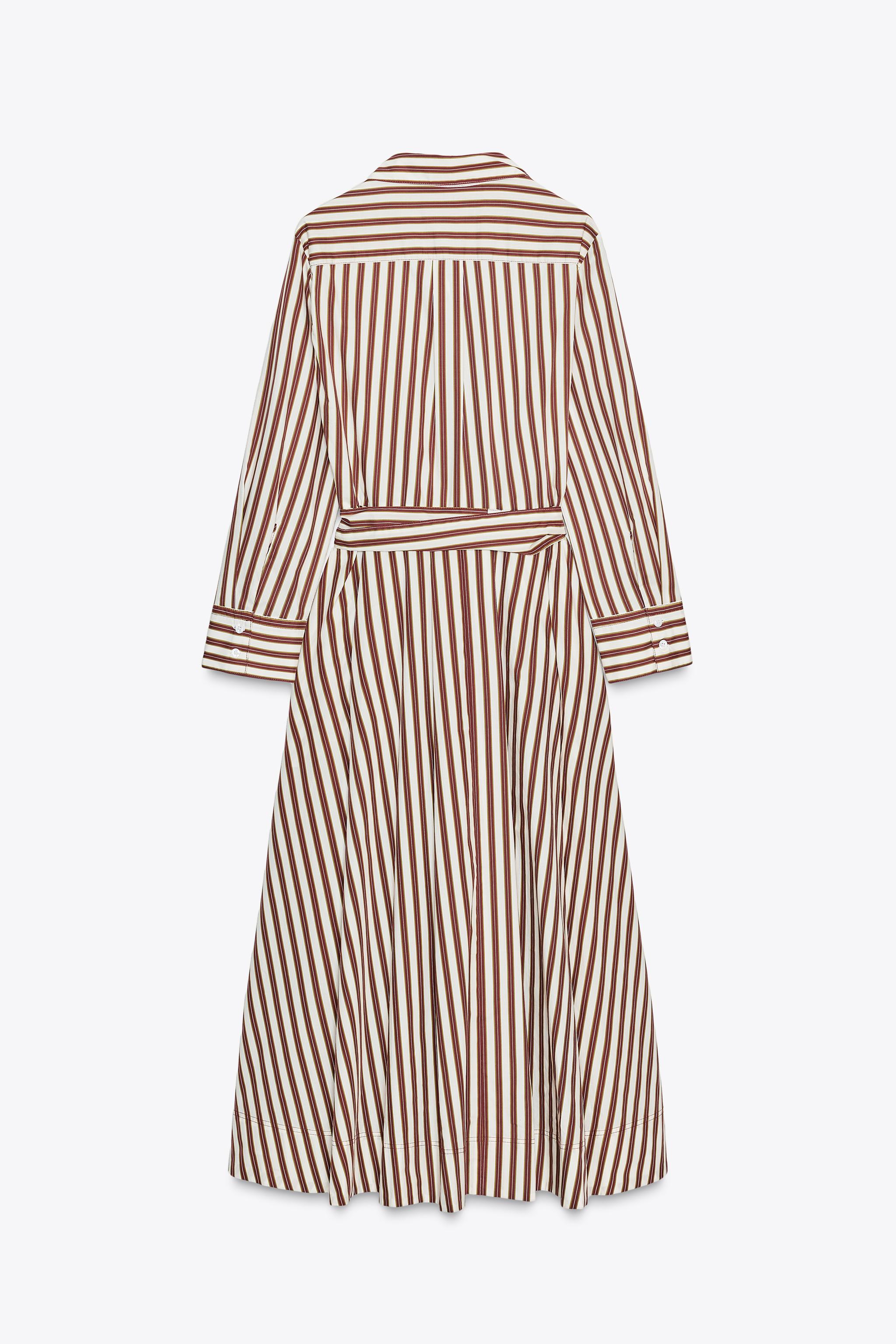 ZW COLLECTION STRIPED SHIRT DRESS - striped | ZARA Canada