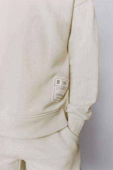 LABEL SWEATSHIRT AND BERMUDA SHORTS SET - Olive green by Zara - Image 9