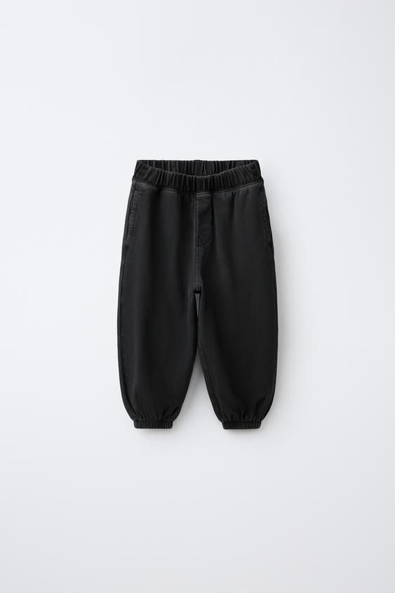 PLAIN JOGGER TROUSERS - Black by Zara - Image 0