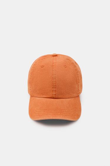 PLAIN TWILL CAP - Orange by Zara
