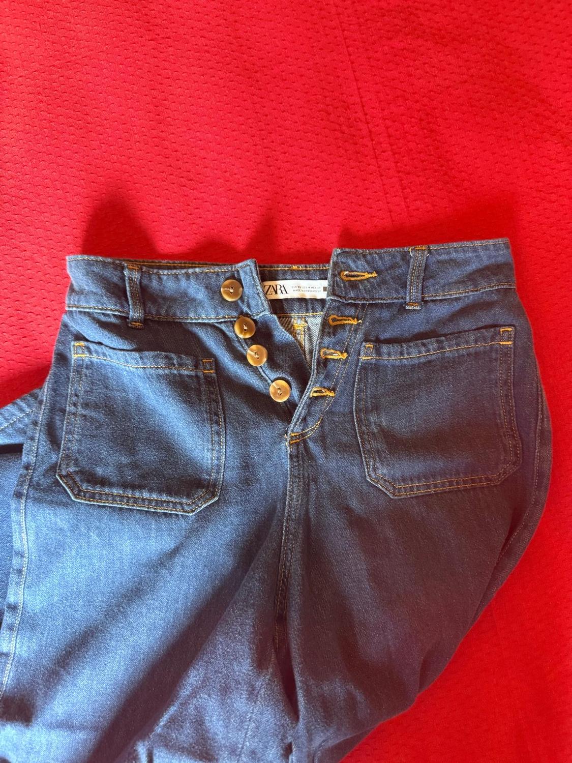 Z1975 HIGH-WAIST CULOTTE JEANS WITH BUTTONS - Image 3