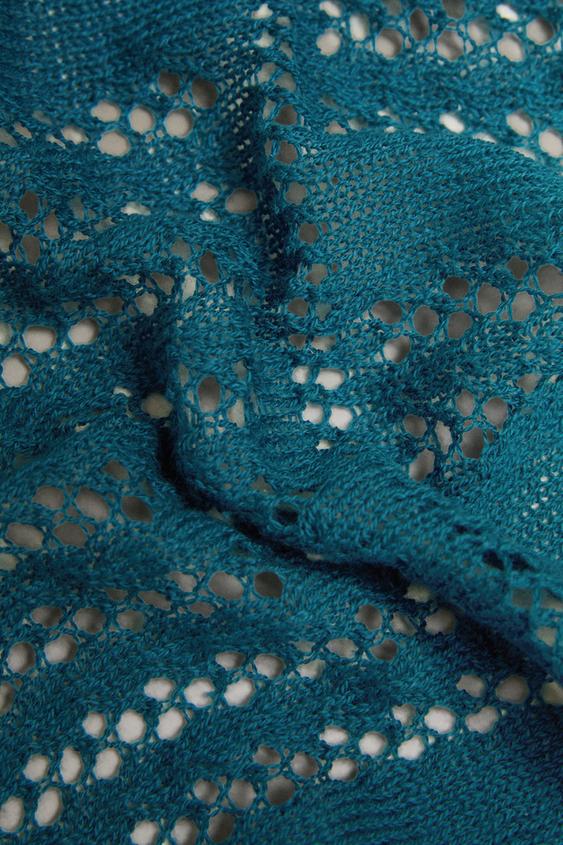 COUVERTURE BÉBÉ MAILLE - Bleu de Zara - Image 2
