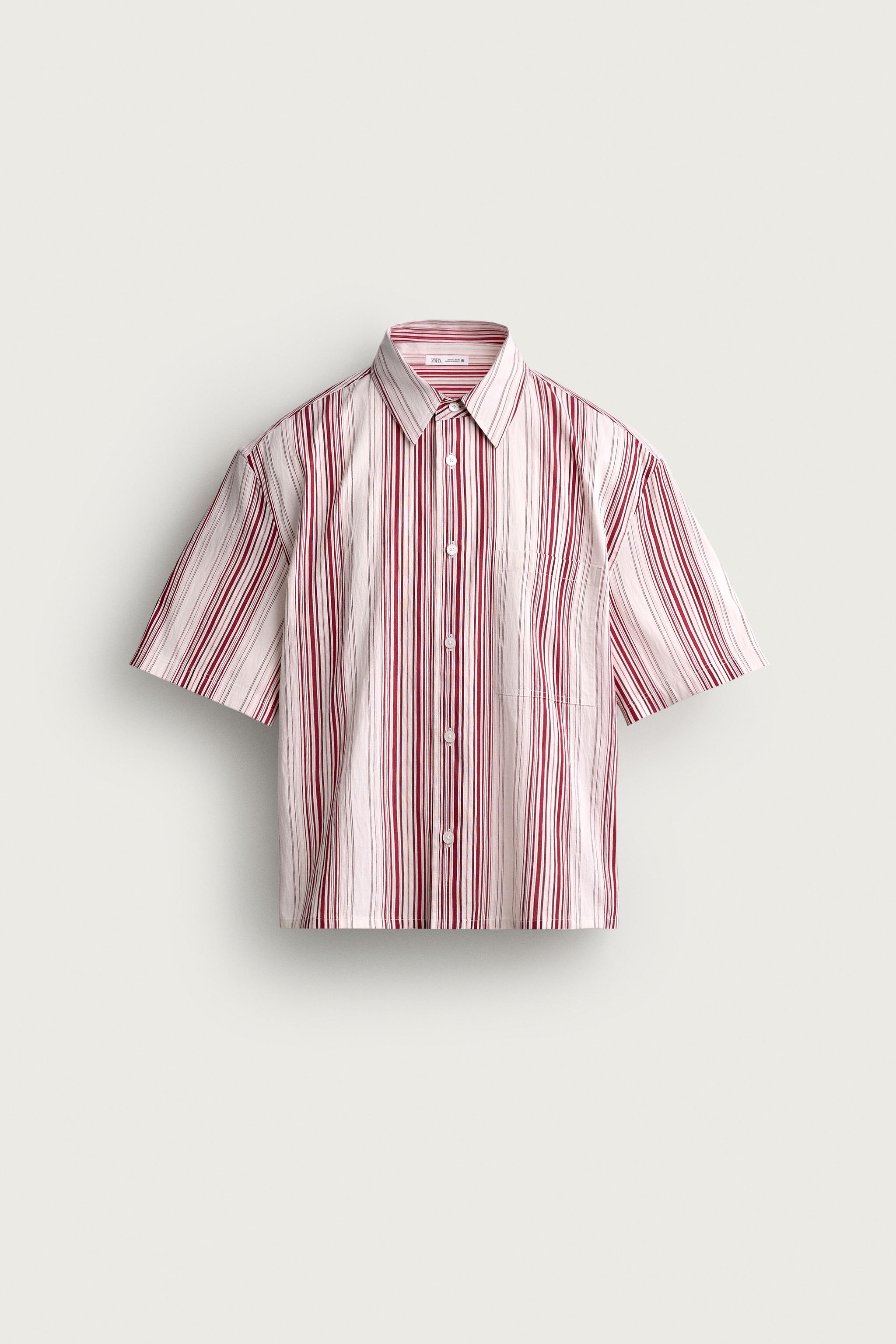 STRIPED BOXY FIT SHIRT