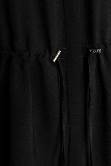 GATHERED KIMONO SHIRT - Black by Zara - Image 5