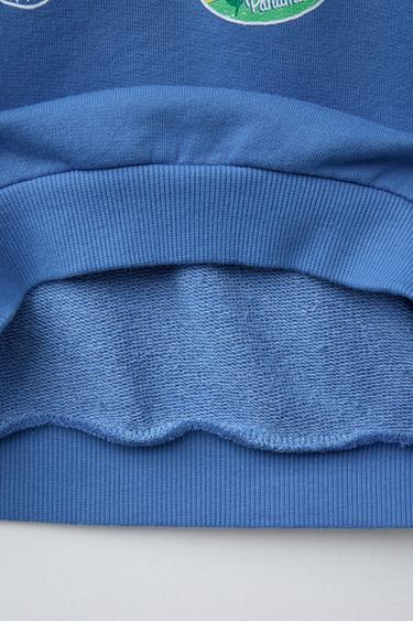 SWEAT IMPRIMÉ PIÈCES - Bleu moyen de Zara - Image 3