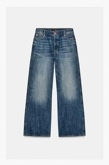 JEANS Z1975 STRAIGHT TIRO BAJO FULL LENGTH - أزرق by Zara