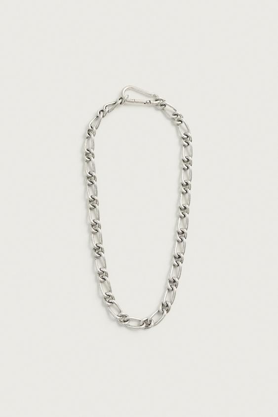 Zara METALLIST LÜLIDEGA KAELAKETT - Hõbe - Pilt 0
