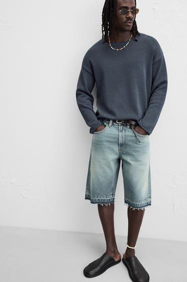 BAGGY-FIT BERMUDA JORTS - Mid-blue by Zara - Image 5