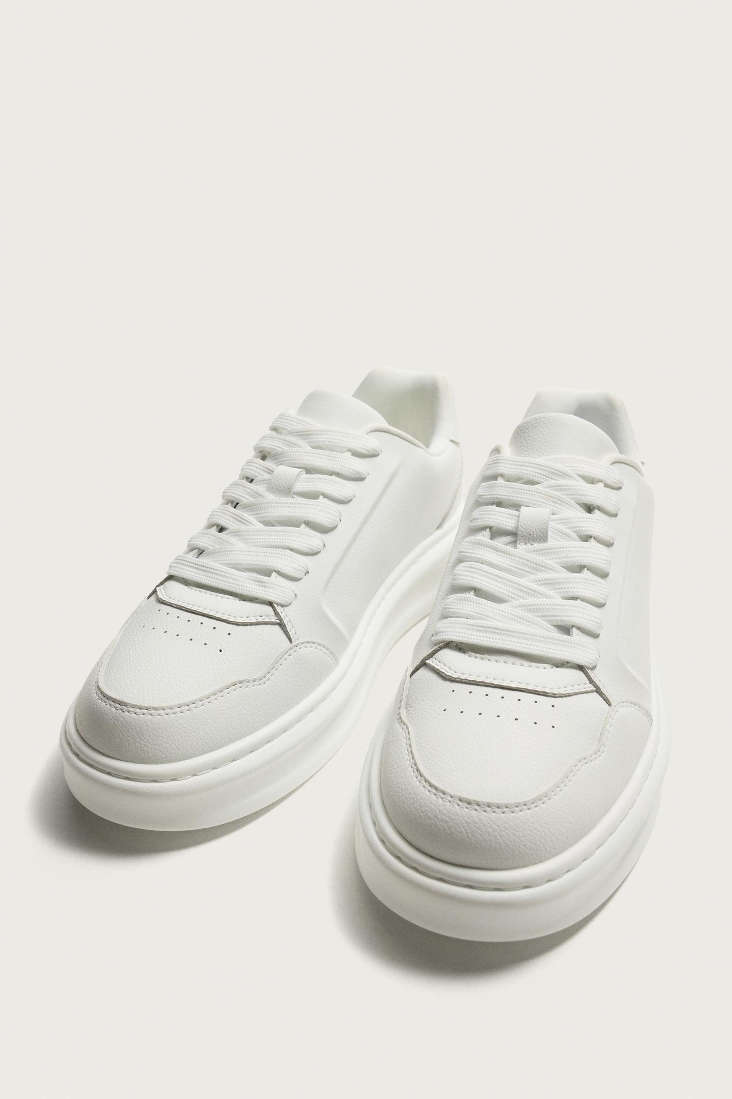Мужские кроссовки Zara Chunky Basket, цвет: Белый — фото 5