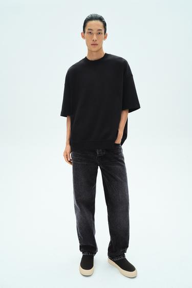 Zara 科技紋理運動衫 - 黑色