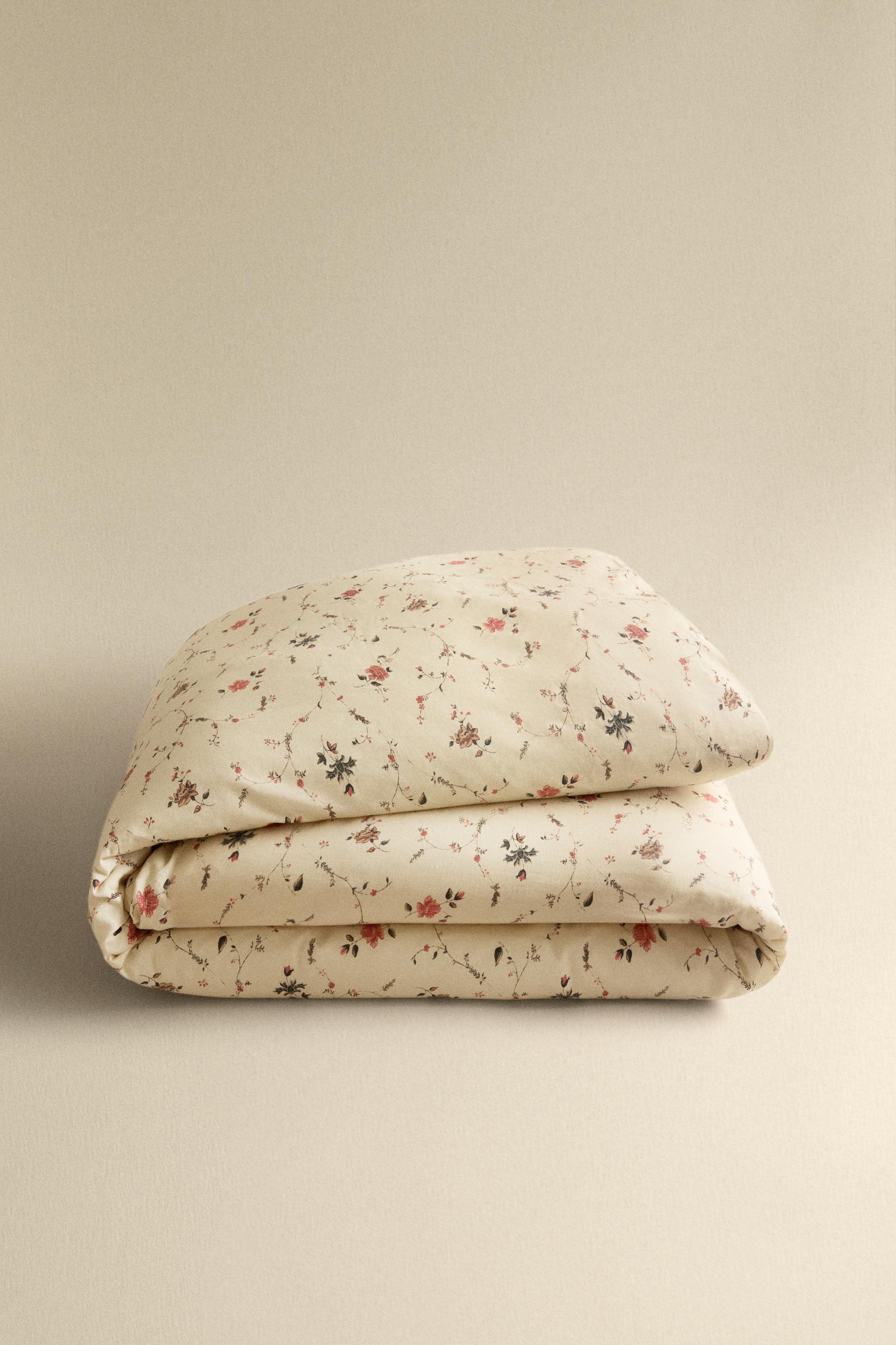 COTTON LINEN FLORAL DUVET COVER | KATHARINE POLE