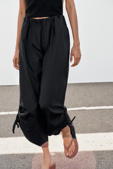 KALHOTY CULOTTES S NASTAVITELNÝM LEMEM - Černá od Zara