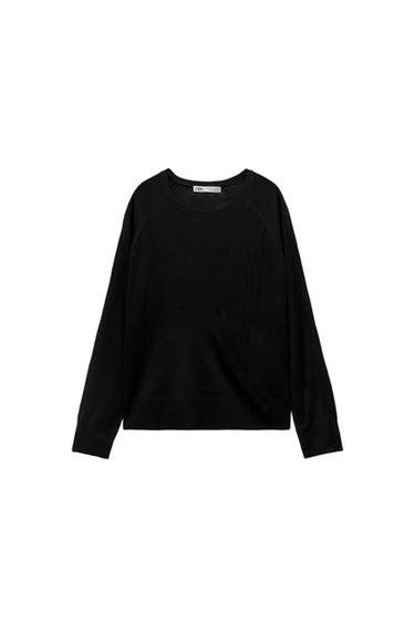 JERSEY PUNTO FINO - Negro de Zara