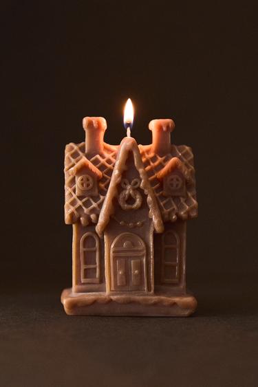 SALTED CARAMEL SCENTED HOUSE CANDLE - Cream by Zara