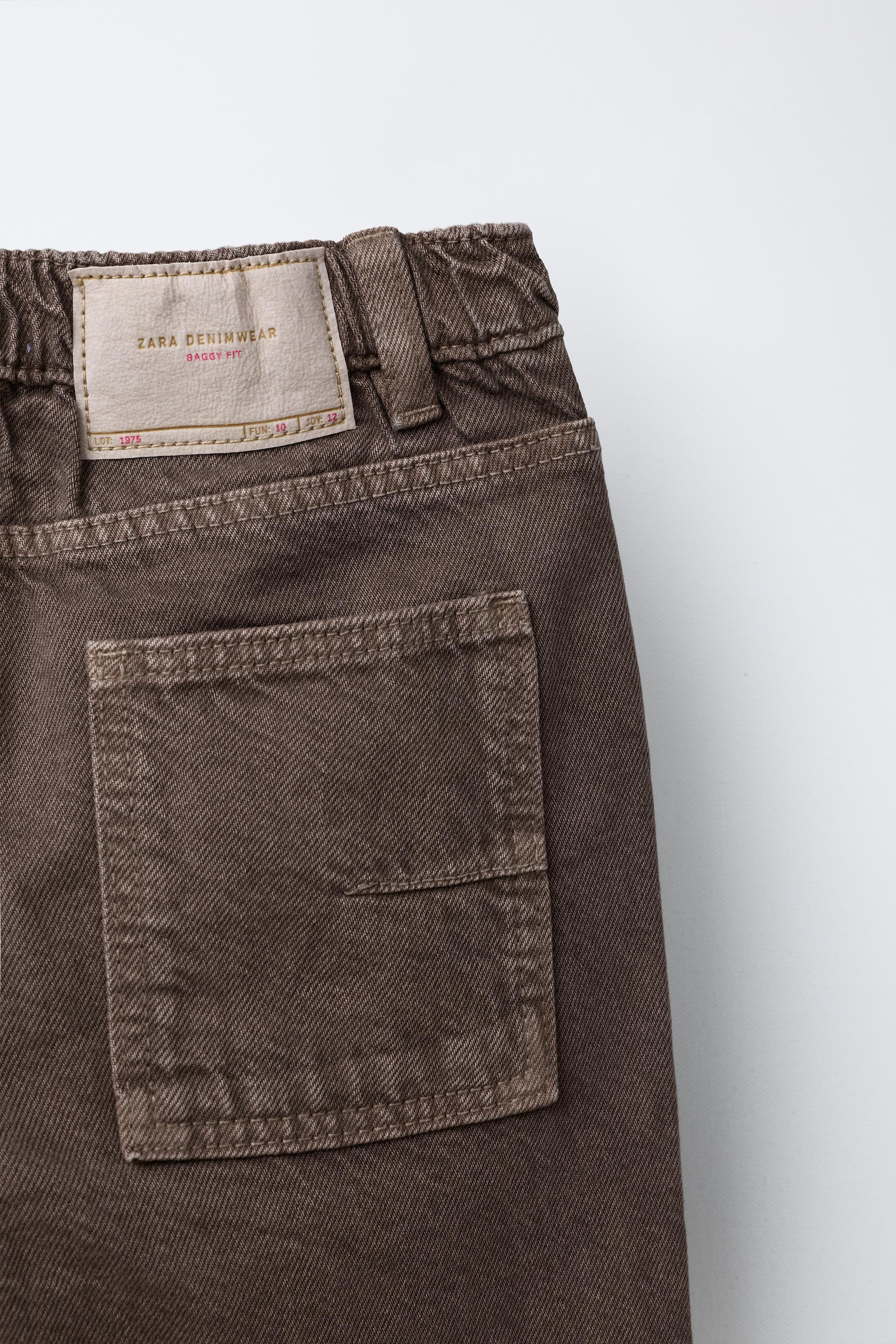 PANTALON BAGGY EN SERGÉ