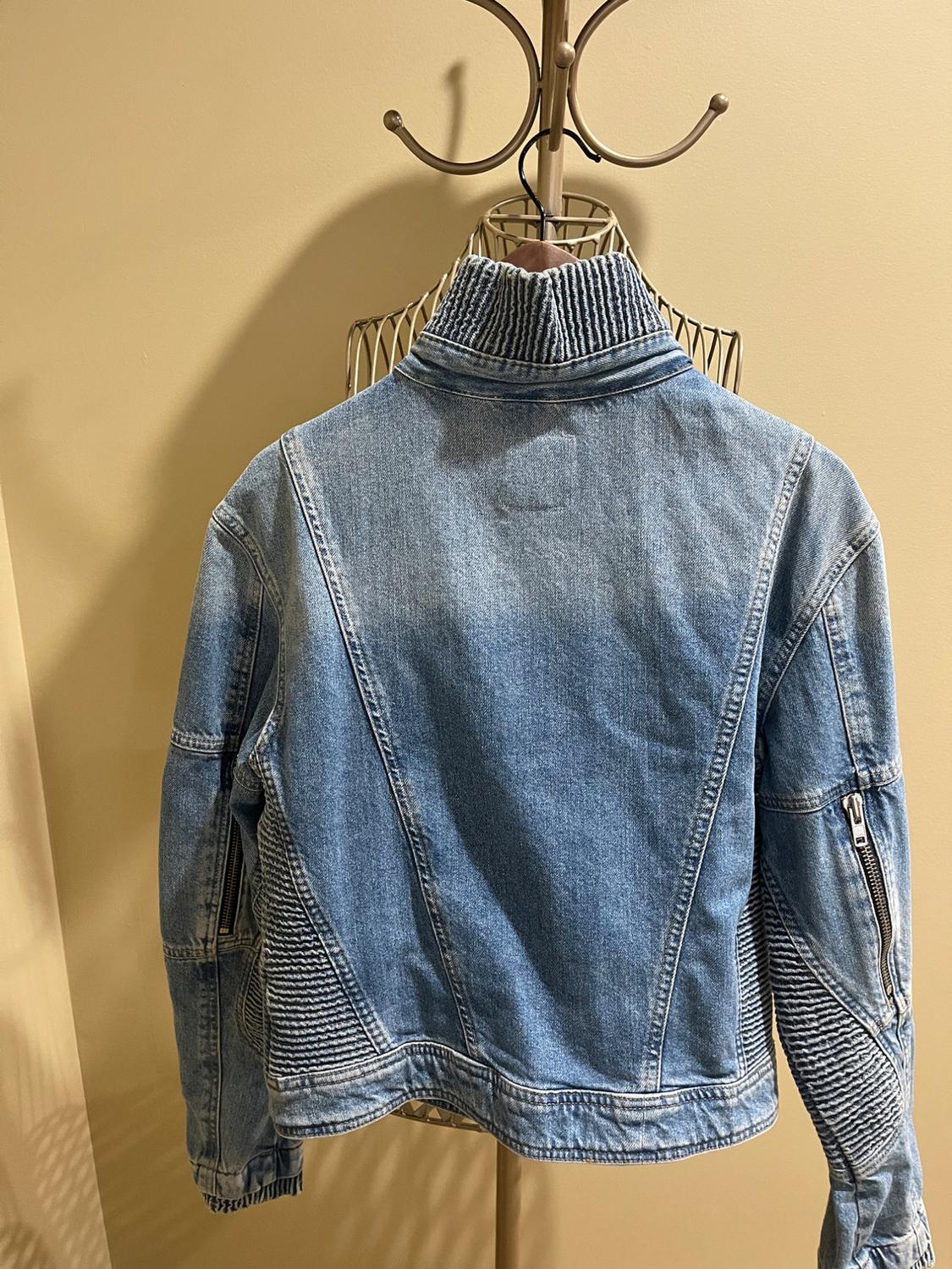 DENIM BIKER JACKET - Image 3