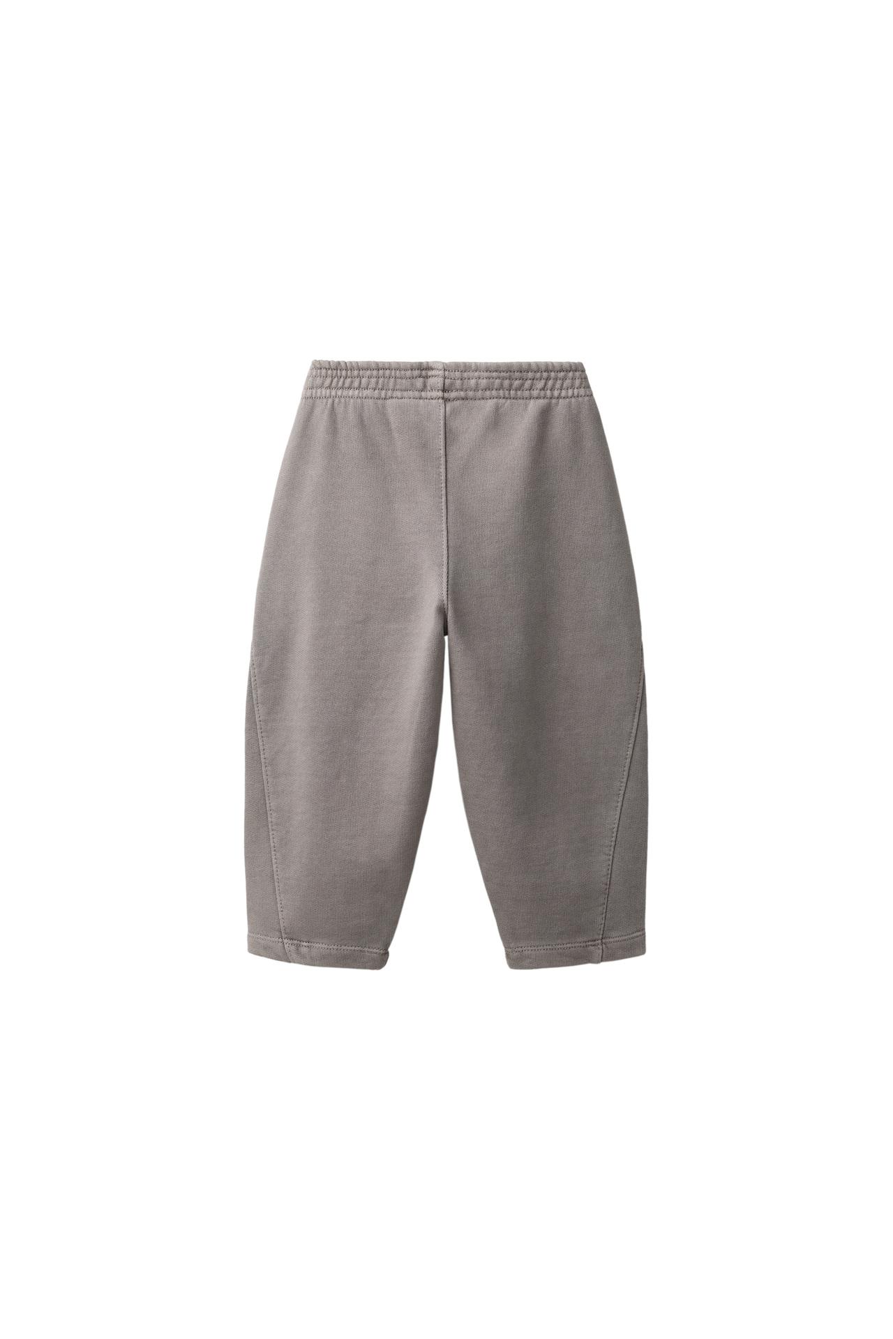 BARREL SWEATPANTS — Taupe gray