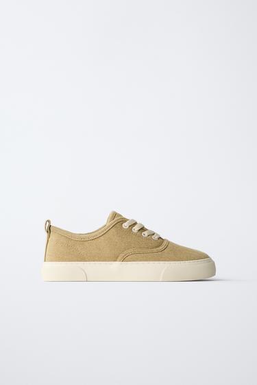 Zara LACE-UP SNEAKERS - Green