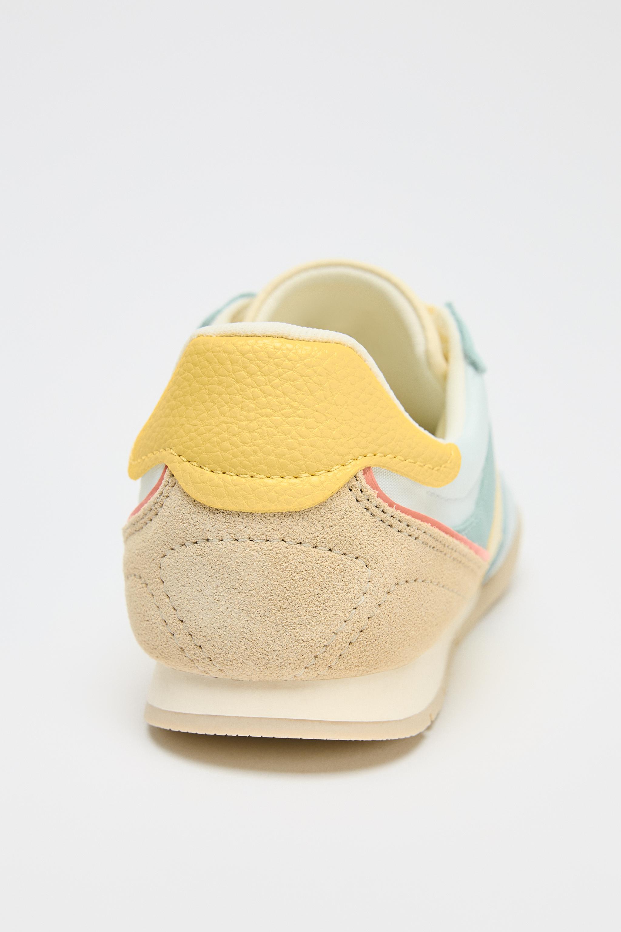 スペイン発送 ZARA ランニングシューズのカラーコンビネーション カラーコンビネーション ランニングスニーカー - ウォーター